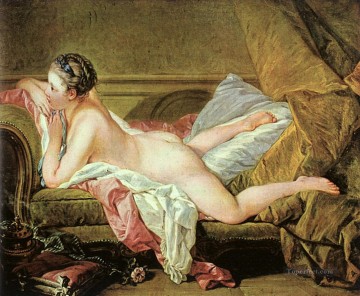 Francois Boucher Painting - Nude on a Sofa Rococo Francois Boucher